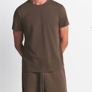 SKIMS Men's Dark Brown Short Sleeve Tee
